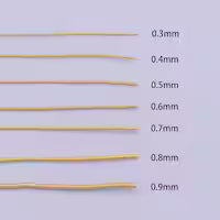 0.3mm, 0.4mm, 0.5mm, 0.6mm, 0.7mm, 0.8mm, 0.9mm, 1mm Minimalist Pliable Jewelry Making Wire by Meter