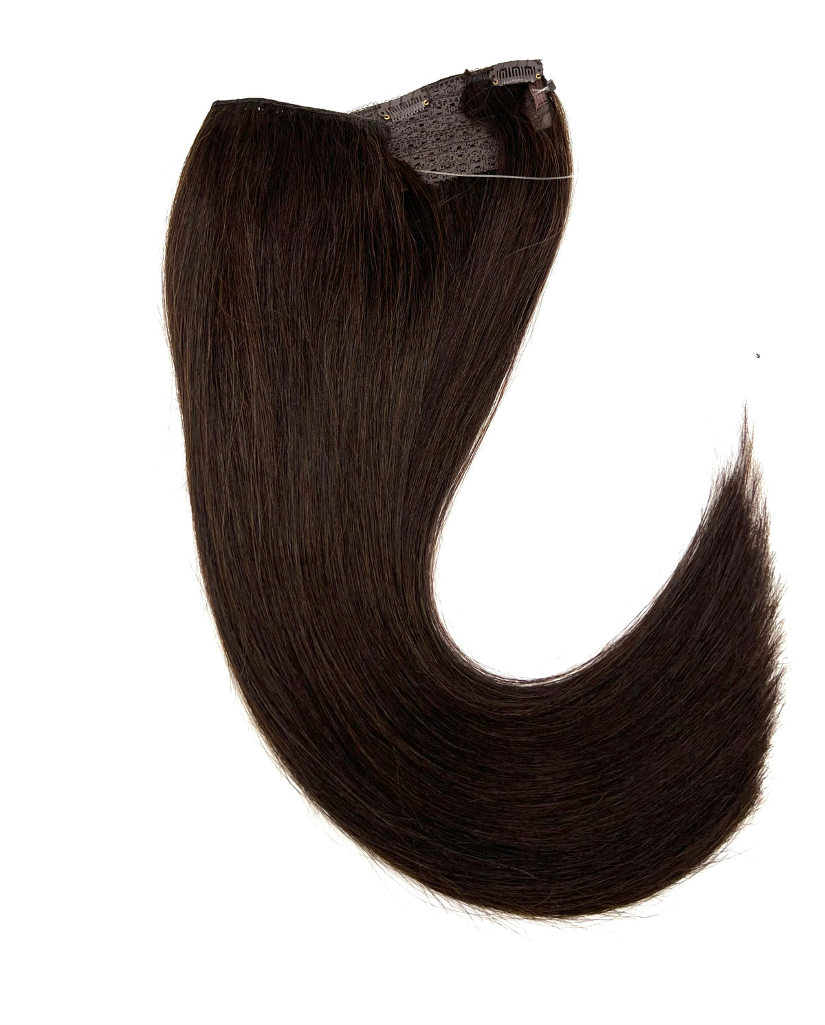 VIP BandX Halo System – 100% Human Hair Extensions, Silky Straight 18" with Clip