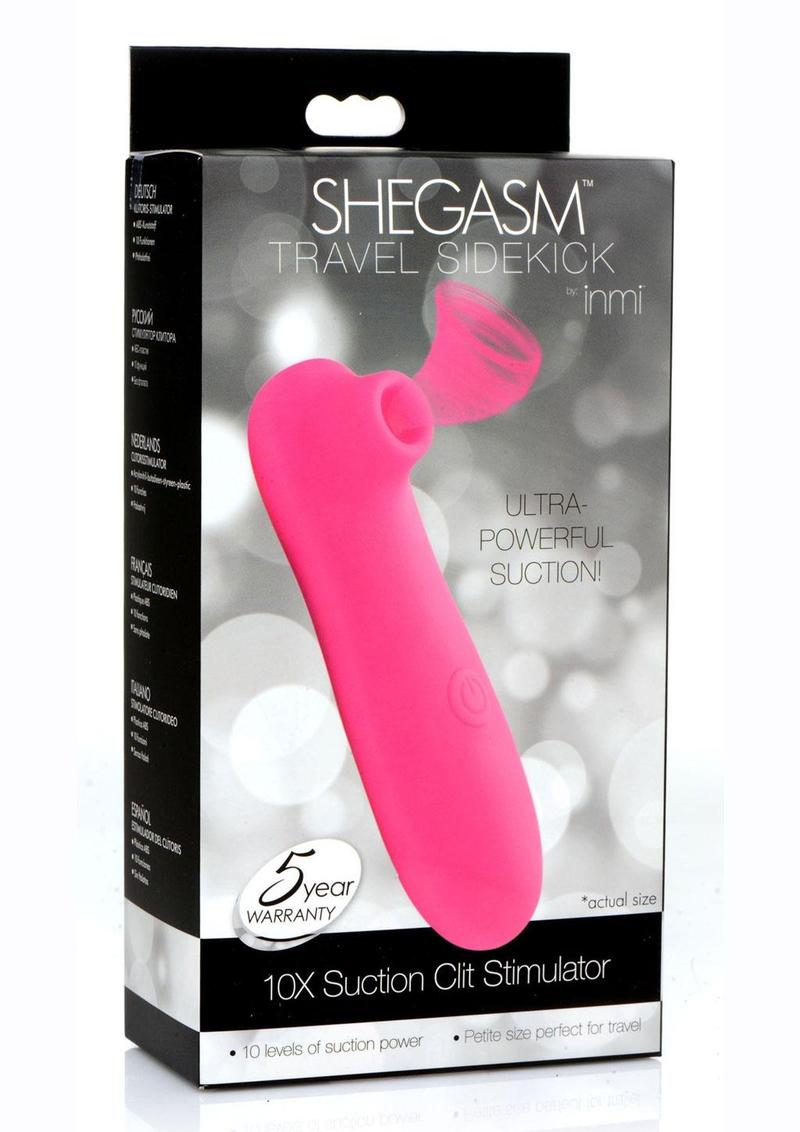 SheGasm Travel Sidekick 10X Suction Clit Stimulator Portable Design