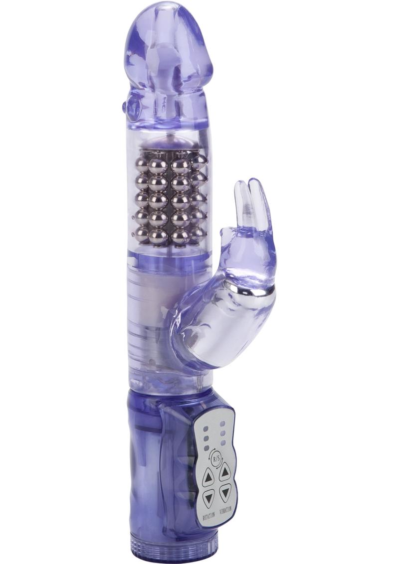 Original Jack Rabbit Beaded Purple Rabbit Vibrator