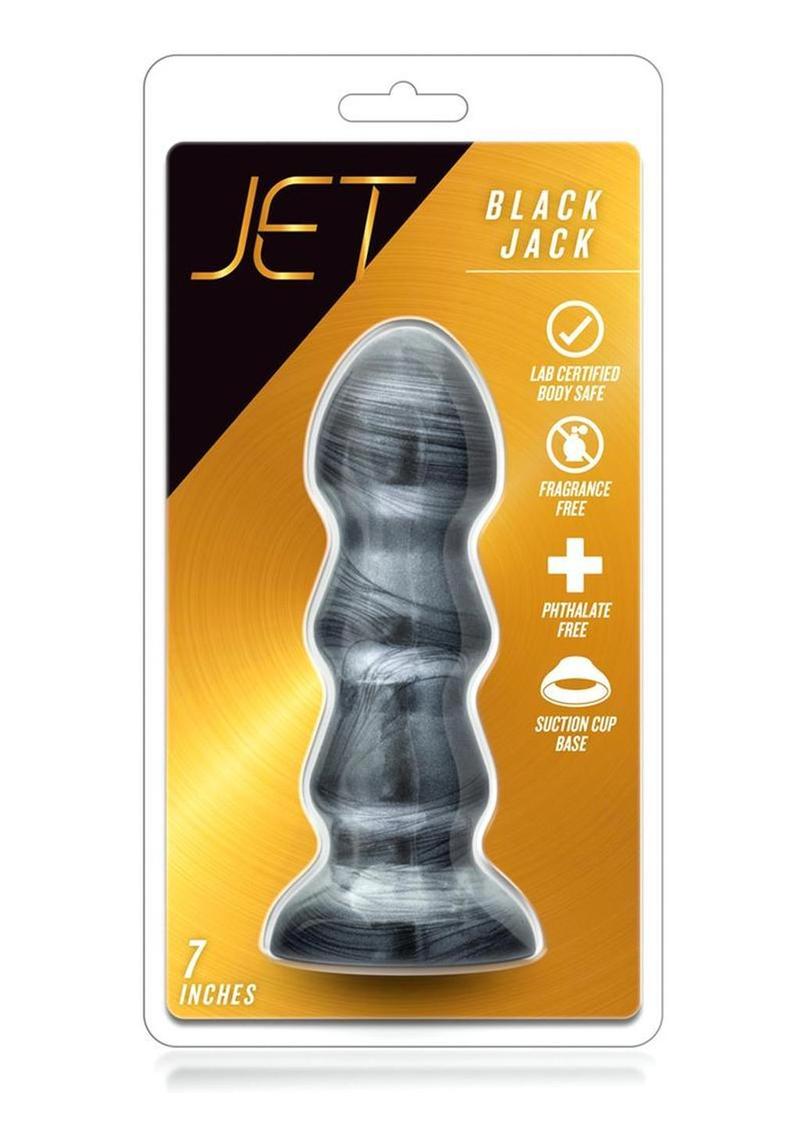 Jet Black Jack 7 Inch Carbon Metallic Butt Plug