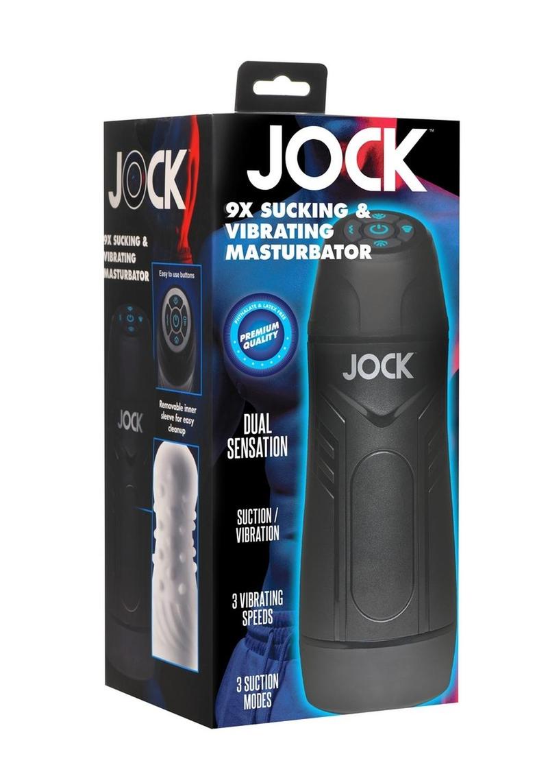Jock 9X Sucking and Vibrating Masturbator