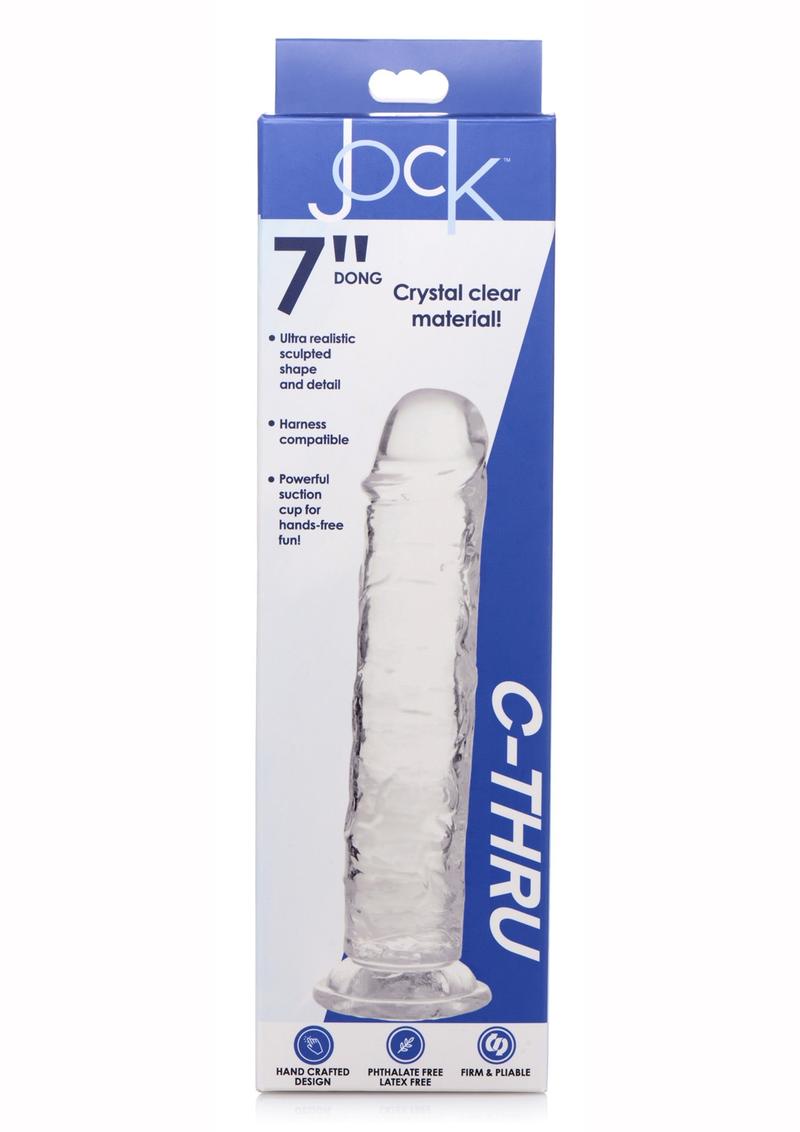 Jock C-Thru Realistic Dong with Suction Cup