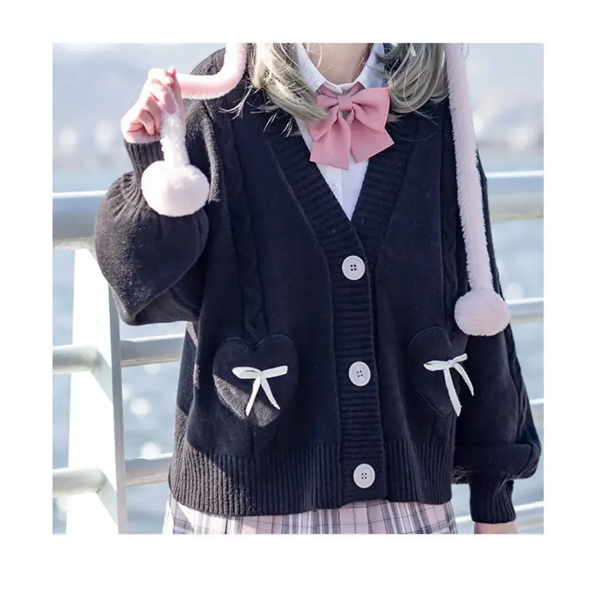 Kawaii Knitted Cardigan – Women&