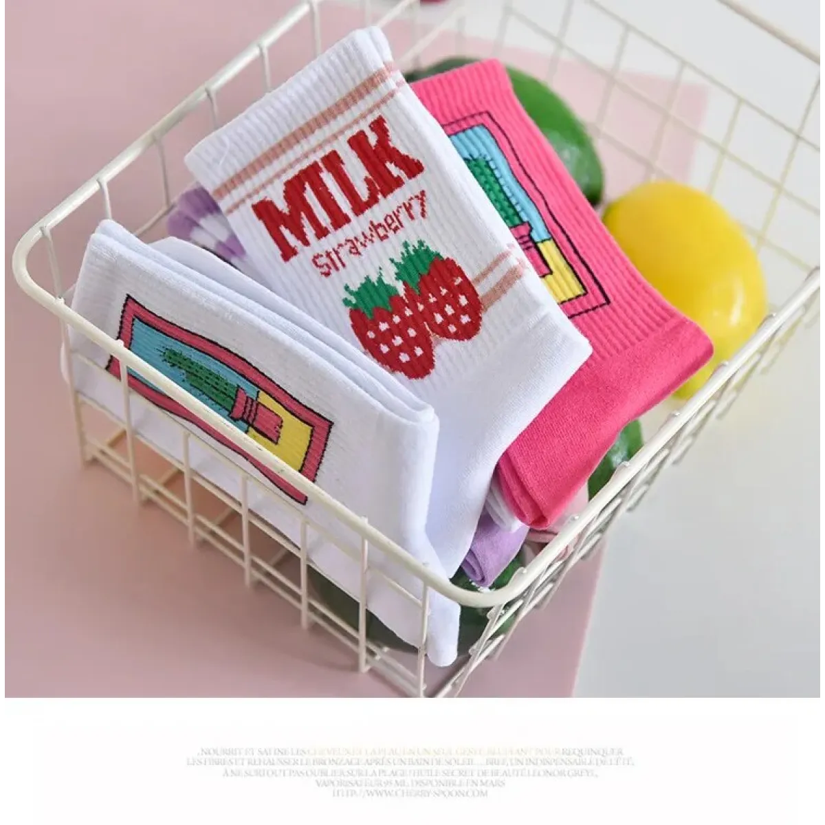Moon Milk Kawaii Socks
