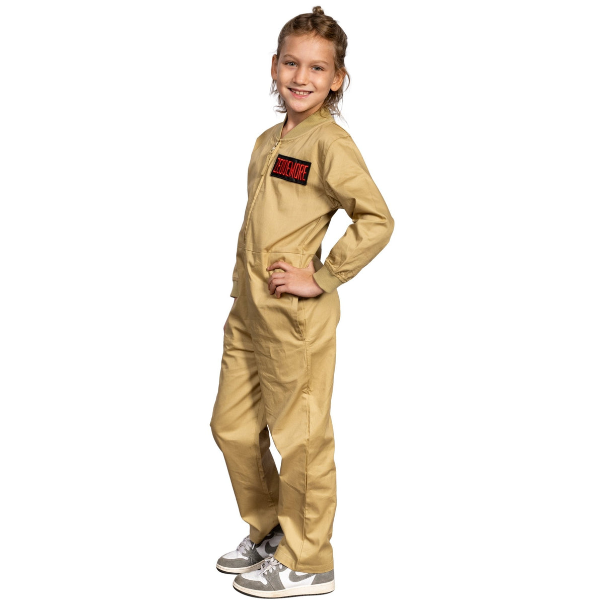 Kids Youth Ghostbusters Changeable Name Patches Halloween Cosplay Costume Jumpsuit