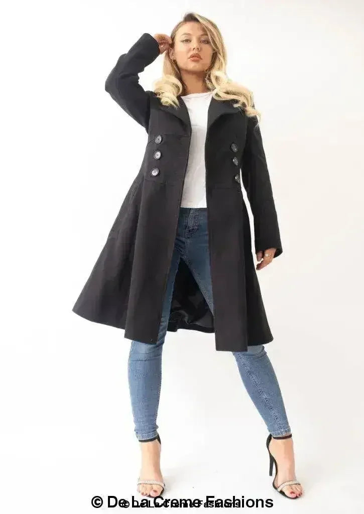 Kirsty Slim Fit A-Line Coat