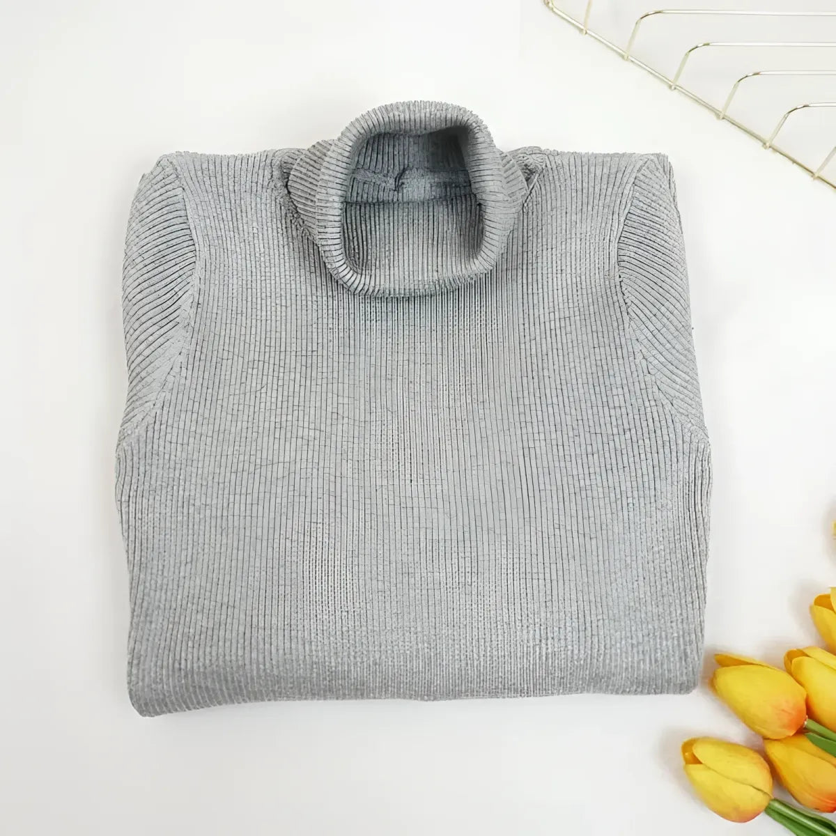 Knitted Turtleneck Dress