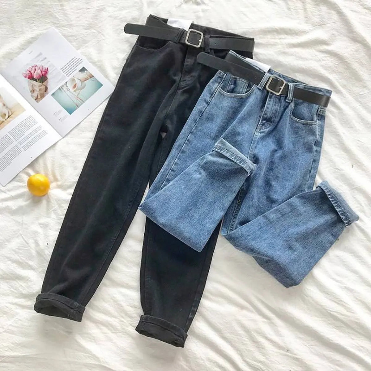 Korean High Waist Jeans