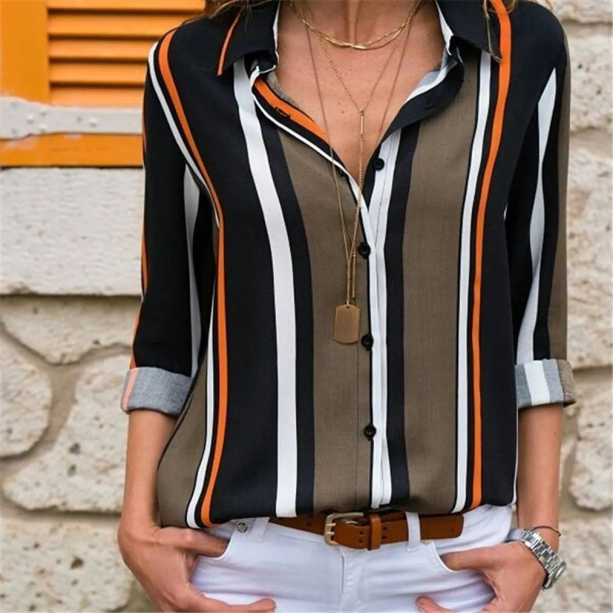Korean Office Chiffon Blouse