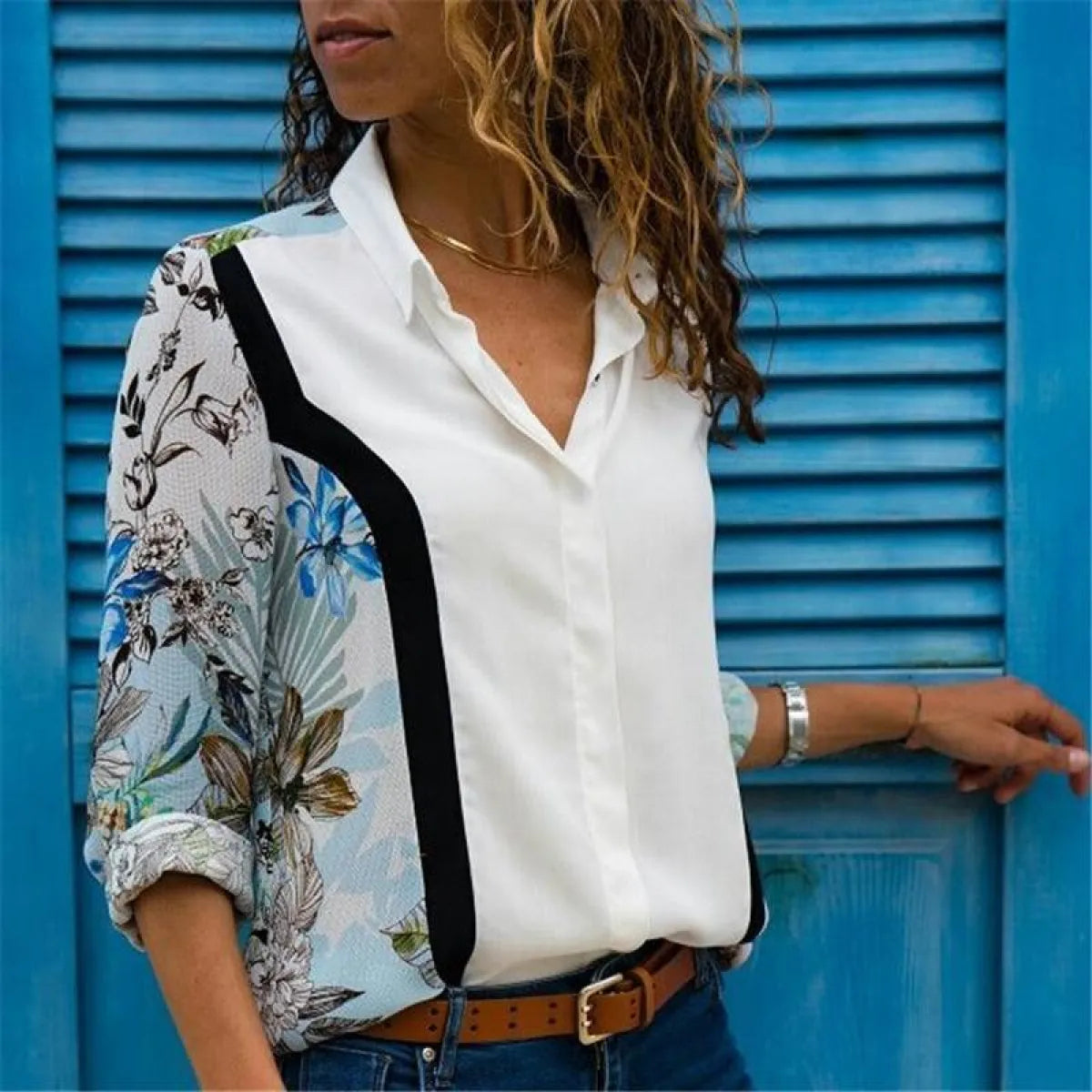 Korean Office Chiffon Blouse
