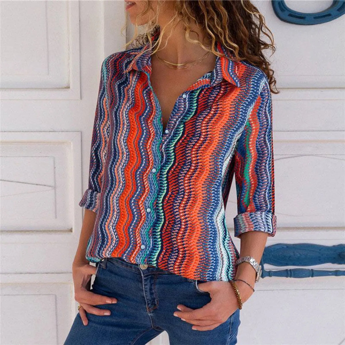 Korean Office Chiffon Blouse