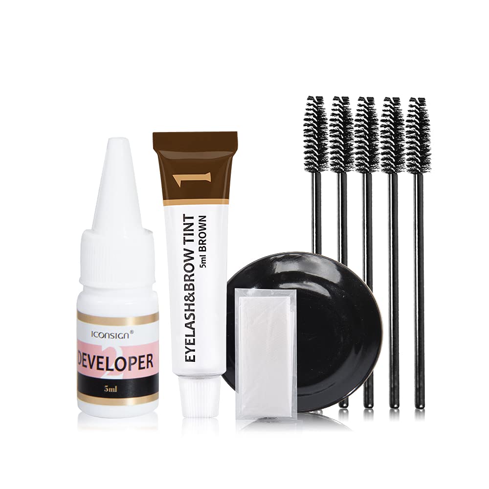 VIP Lash & Brow Tint Kit, Professional Semi-Permanent 2-in-1