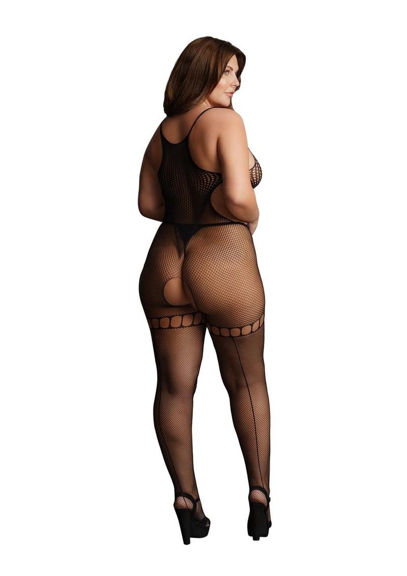Le Desir Duo Net flexible High Neck Bodystocking
