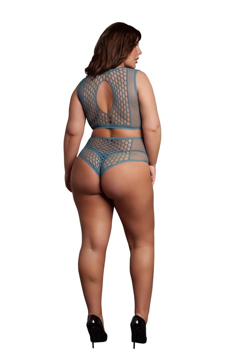 Le Désir Duo Net Keyhole Bra Set - One Size