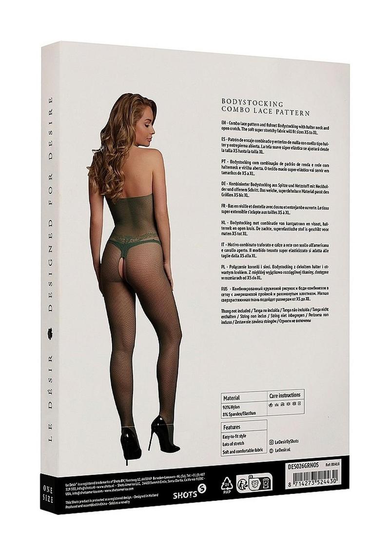 Le Désir Fishnet and Lace Bodystocking