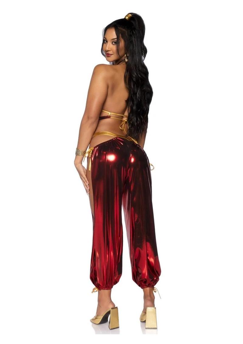 Ruby Desert Princess Lame Bikini Top