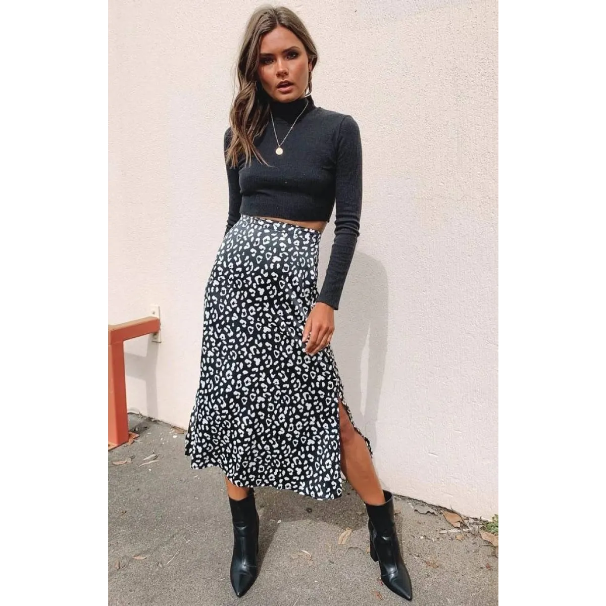 Sexy Leopard Wrap Skirt