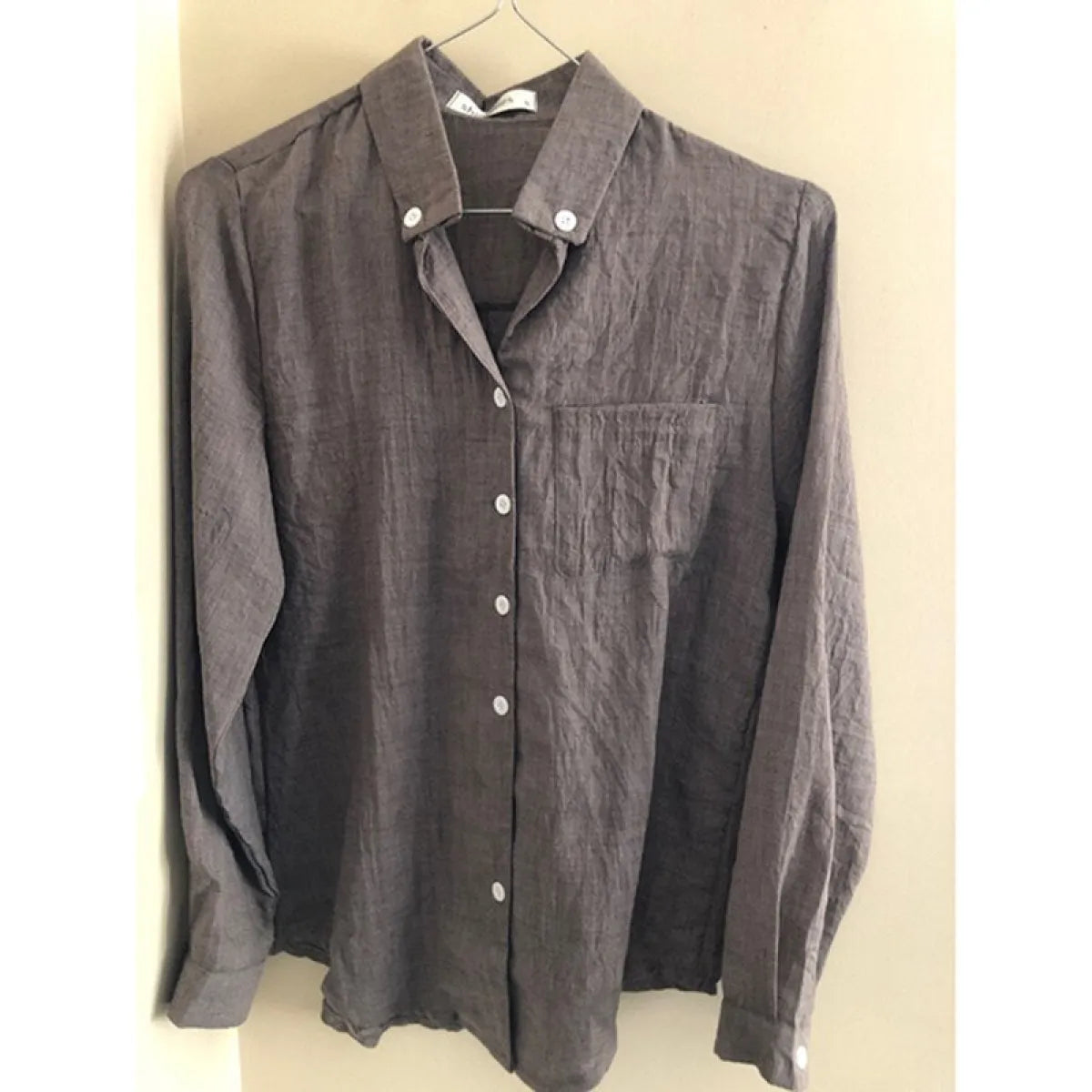 Long Sleeve Linen Blouse