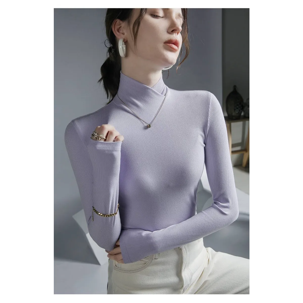 Long-Sleeved Fleece Pullover