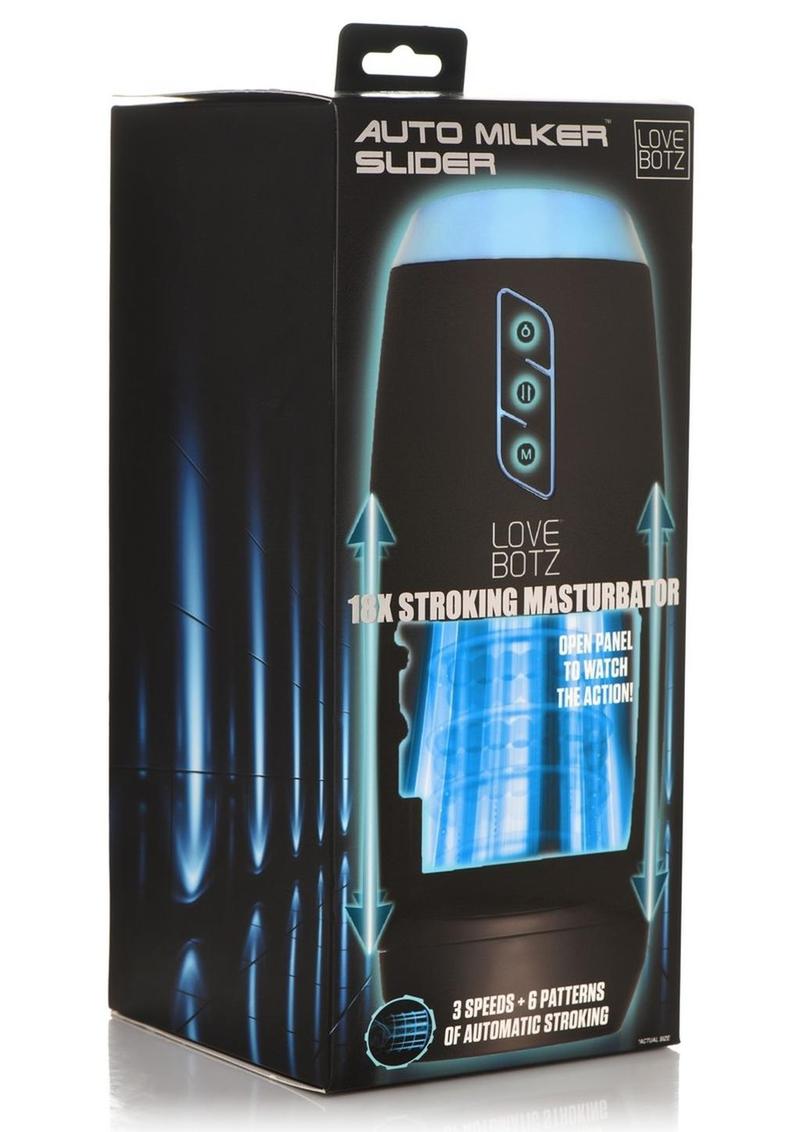 LoveBotz Auto Milker Slider 10X Stoking Rechargeable Masturbator