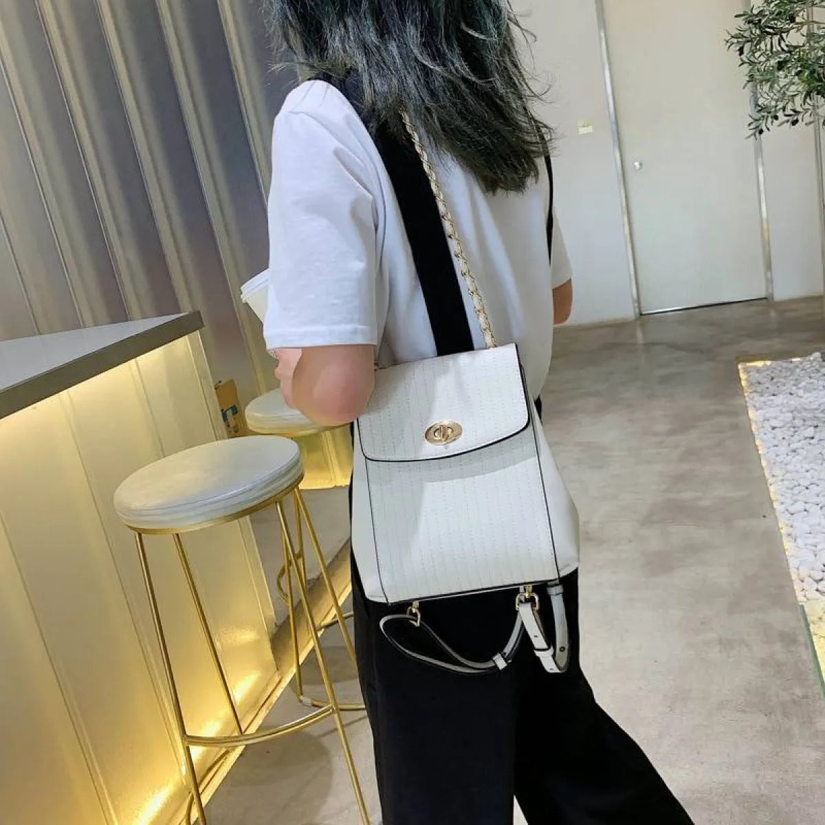Chain Detail Backpack