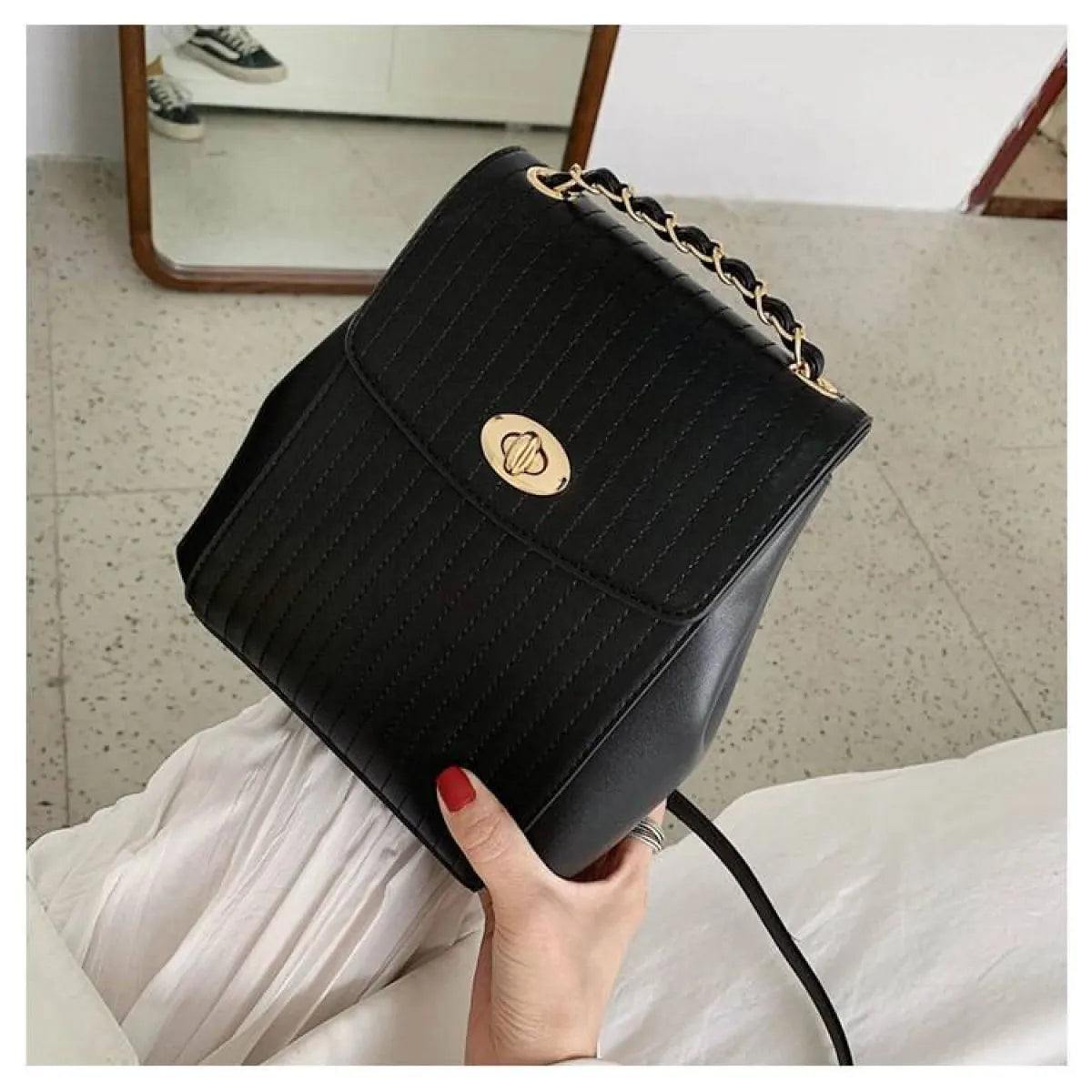 Chain Detail Backpack