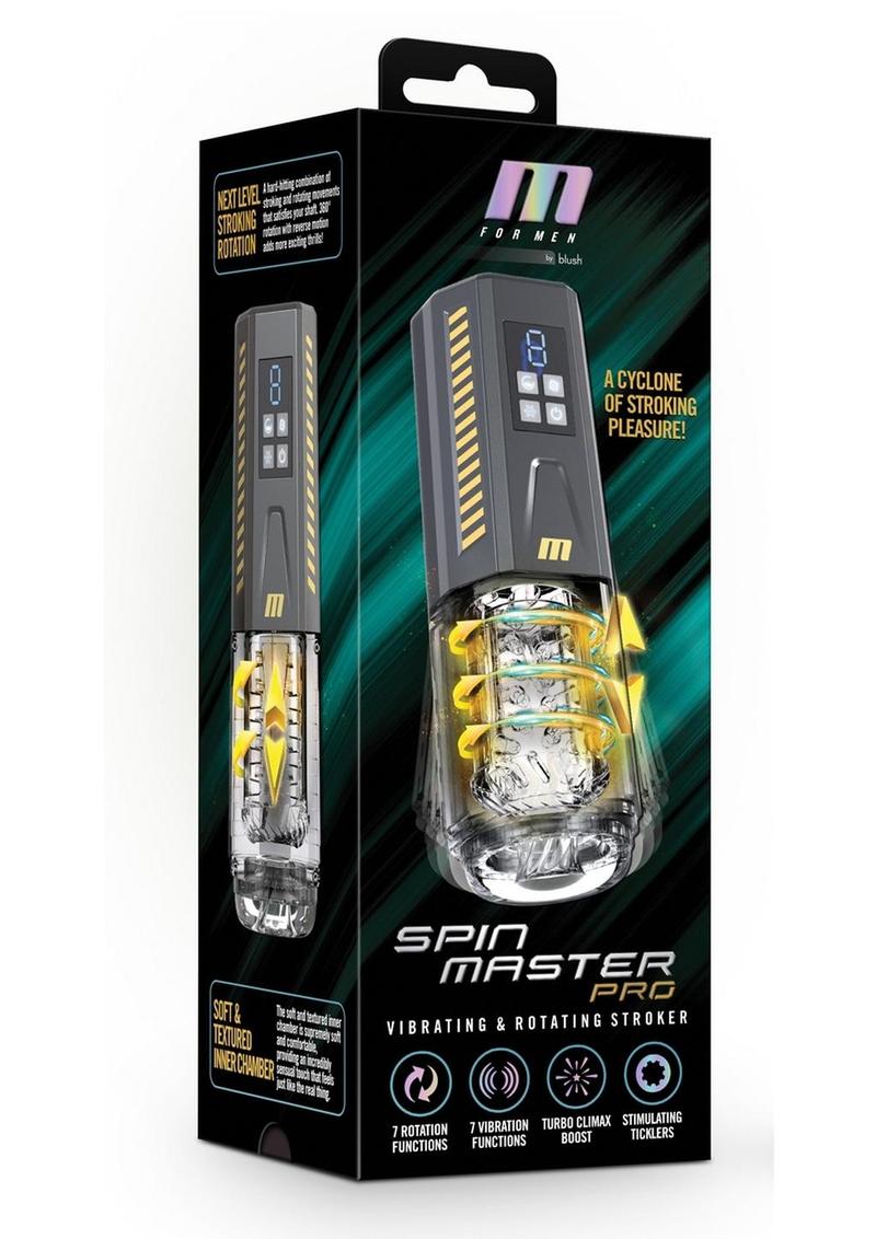 Spin Master Pro Vibrating And Rotating Stroker Masturbator