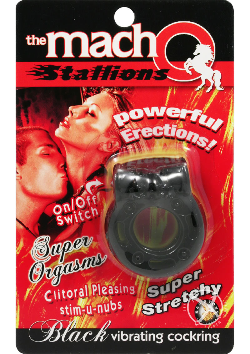 The Macho Stallions Vibrating Cock Ring With Powerful Couples