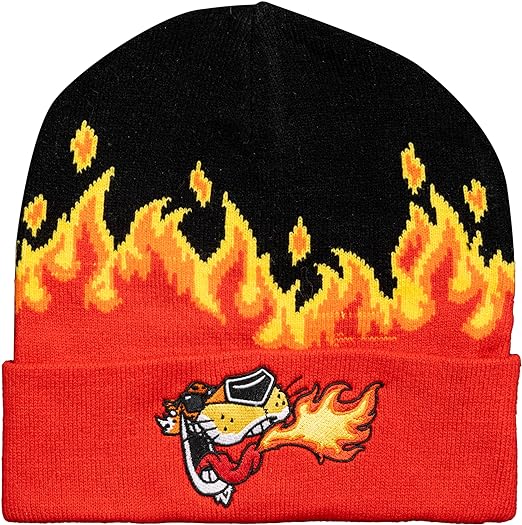 Mad Engine Chester Cheetos Beanie Hat Fire Breather