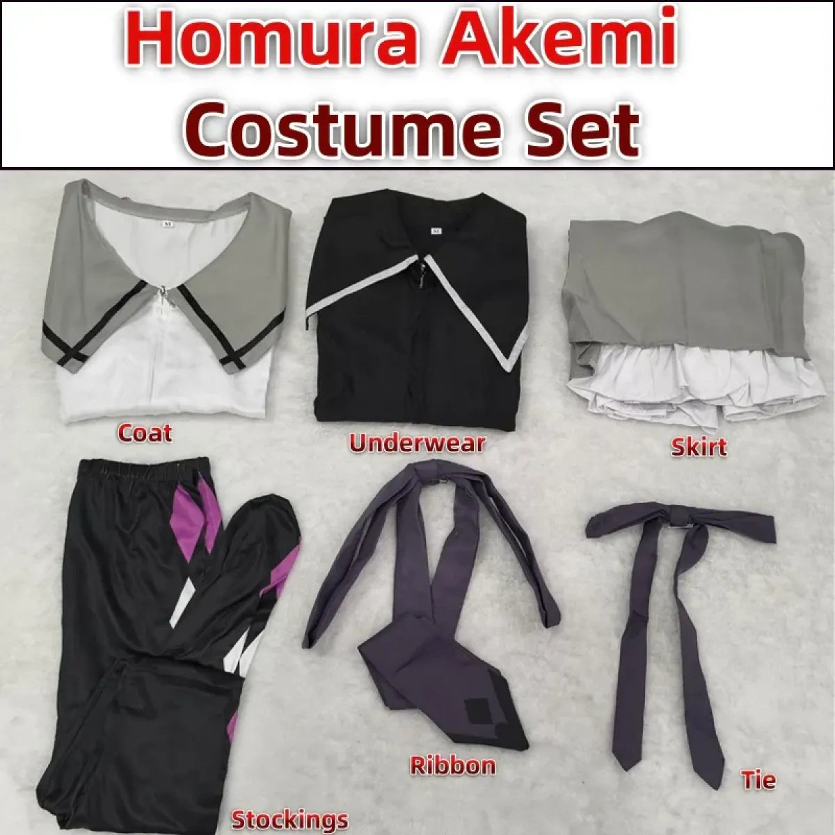 Homura Akemi Cosplay Uniform β Madoka Magica Magical Girl Dress Set