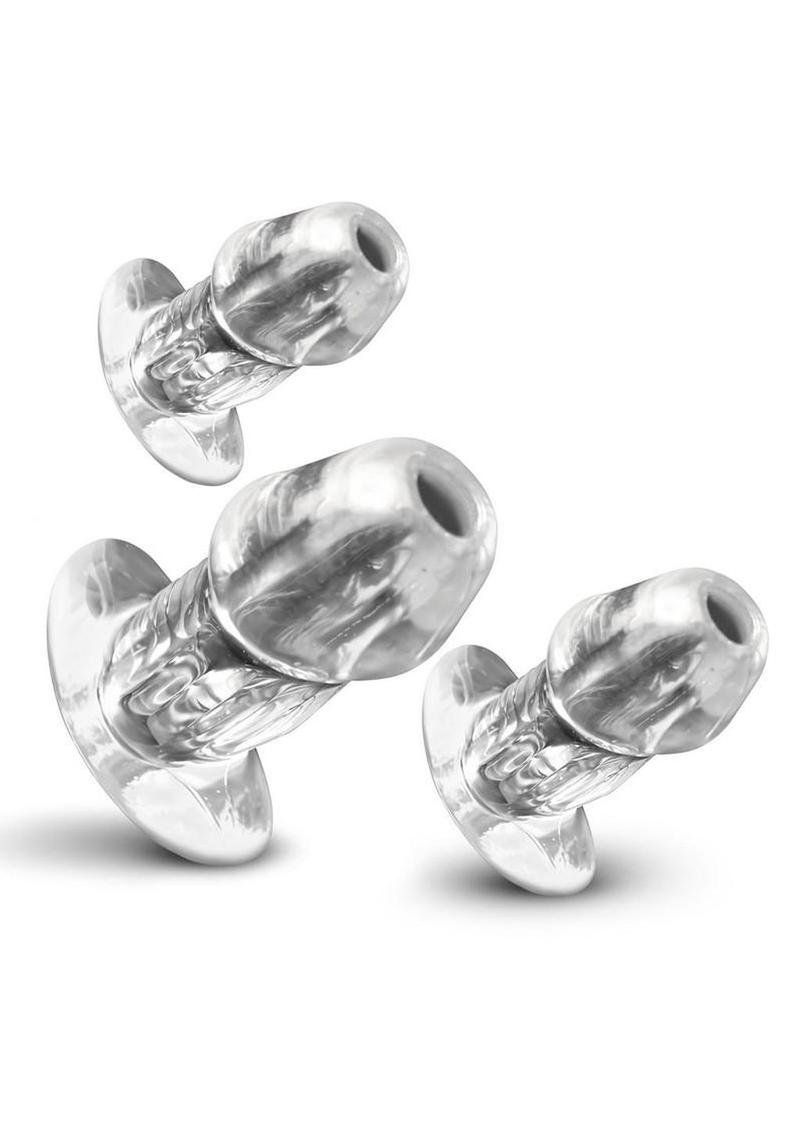 Dicked Clear Hollow Anal Trainer Set