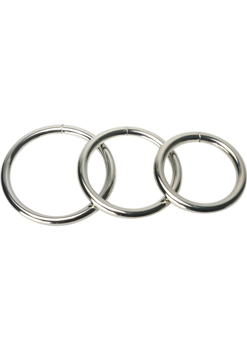 Master Series Trine Steel C-Ring Collection Set With Stainless Rings