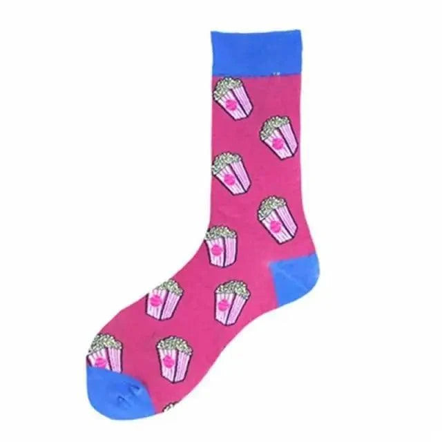 Men Cotton Socks Gradient Color Summer Style Long Wedding Sock Men Knee High Business Socks Man Socks Men&
