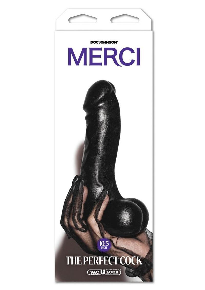 Doc Johnson Merci The Perfect Cock Dildo with Vac-U-Lock Suction Base