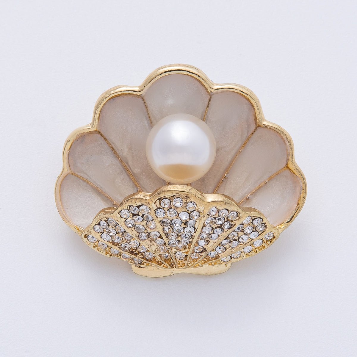 Mermaid Pearl-of-the-Sea Statement Shell Brooch Pin | BH-009