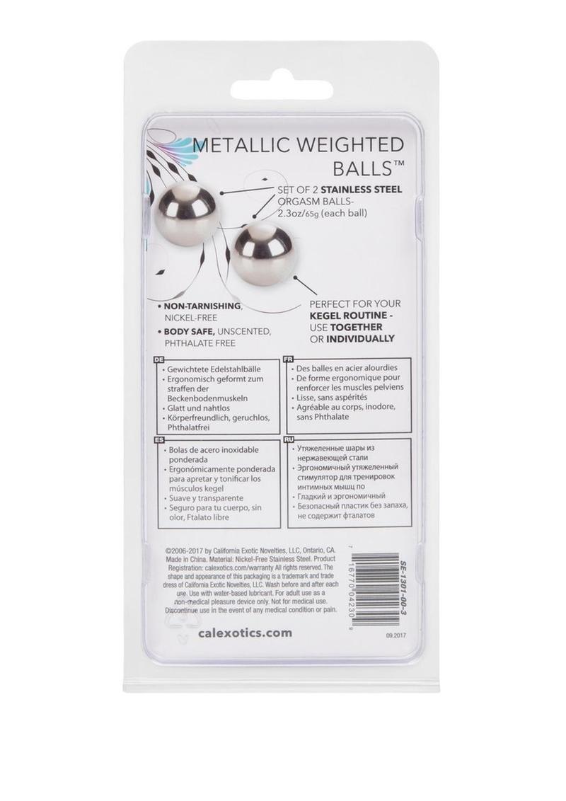 CalExotics Metallic Weighted Stainless Steel Orgasm Kegel Balls