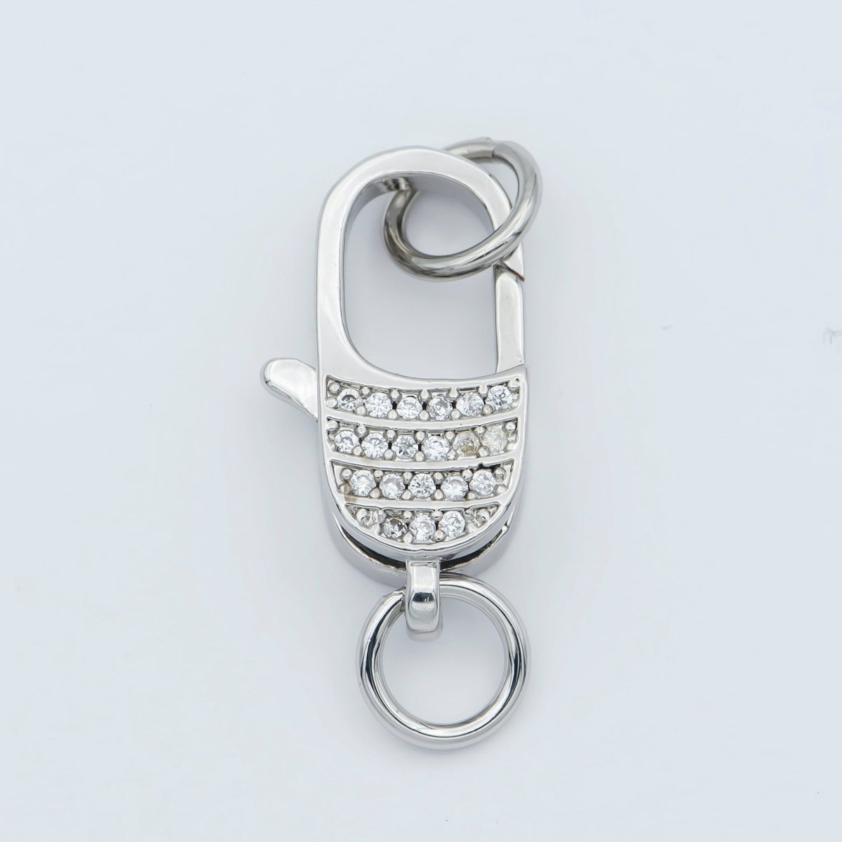 Micro Pave Gold Filled CZ Lobster Clasp End Clasp For DIY Jewelry Making Necklace Bracelet Anklet L-301~L-304