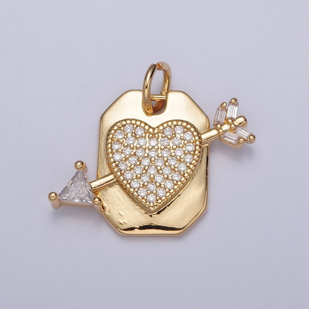 Micro Paved CZ Heart Cupid&