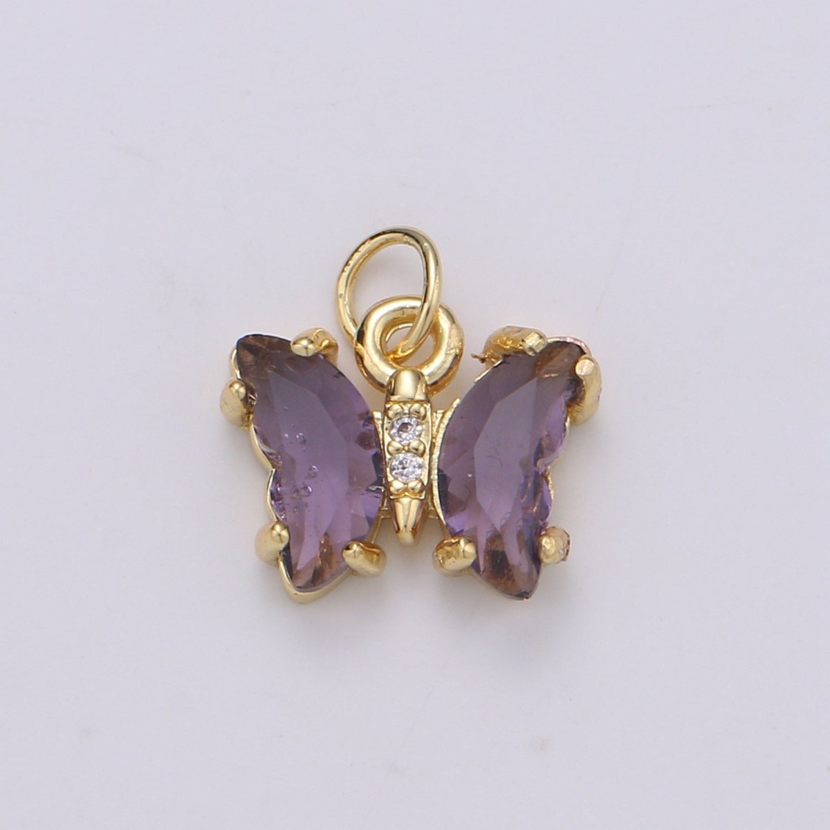 Mini Gold Filled Acrylic Butterfly Charm D819 E023 E025