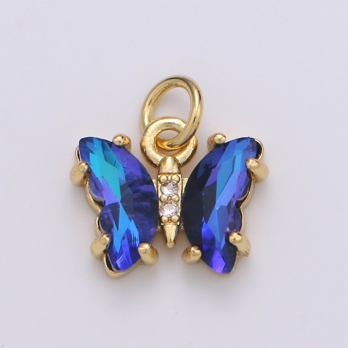 Mini Gold Filled Acrylic Butterfly Charm D819 E023 E025