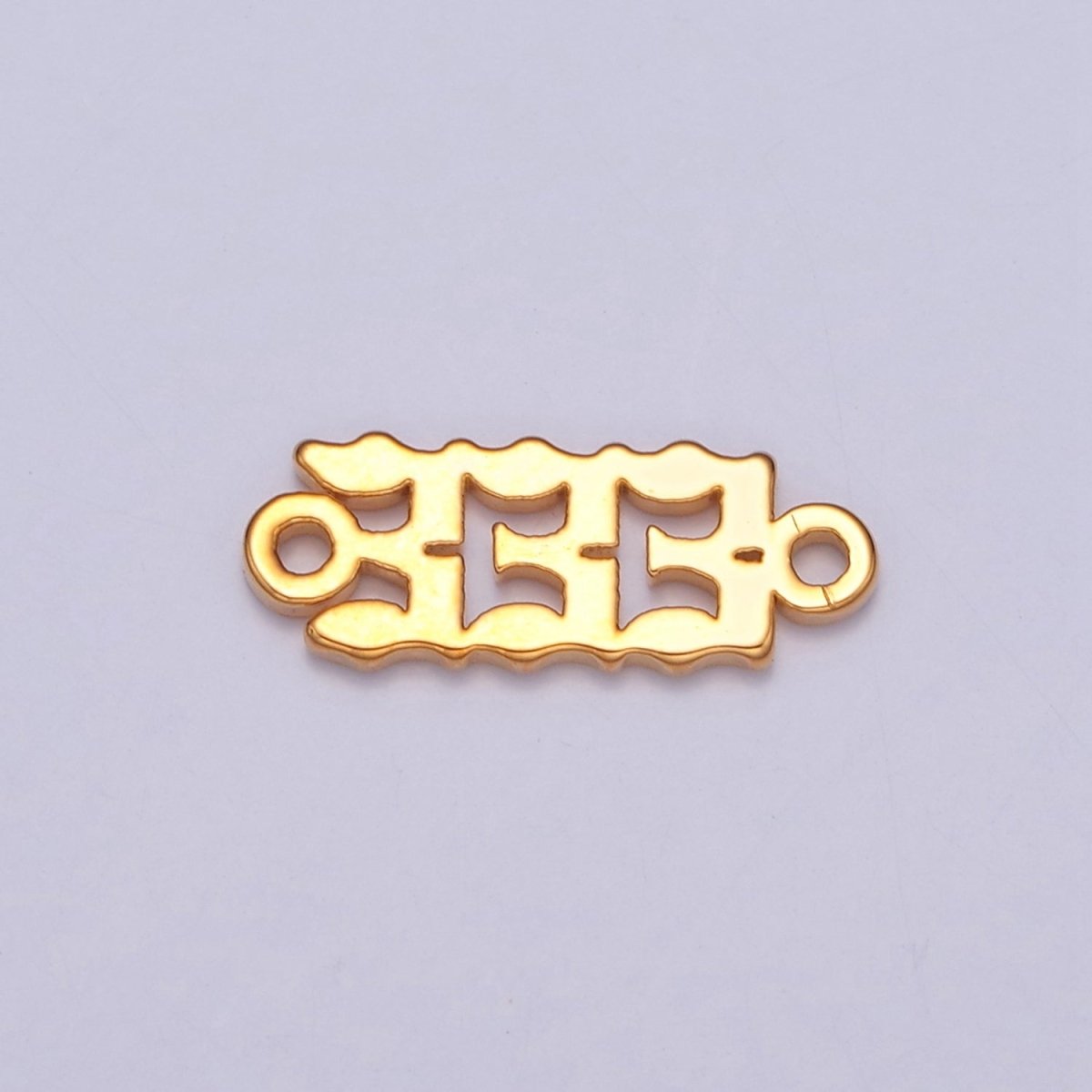Mini Gold Filled Angel Number Charm Connector Lucky Number for Necklace Bracelet Component G-856~G-864