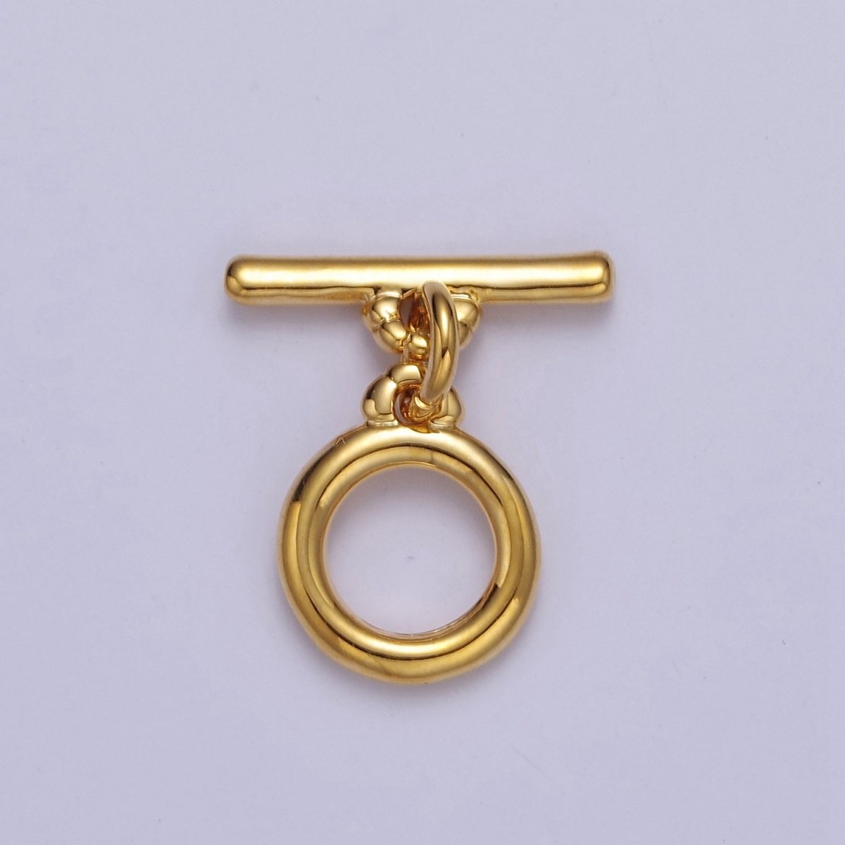 Mini Gold Round Toggle Clasp, Bracelet Necklace Jewelry Clasps, 24K Gold Filled OT Clasp L-715 L-716