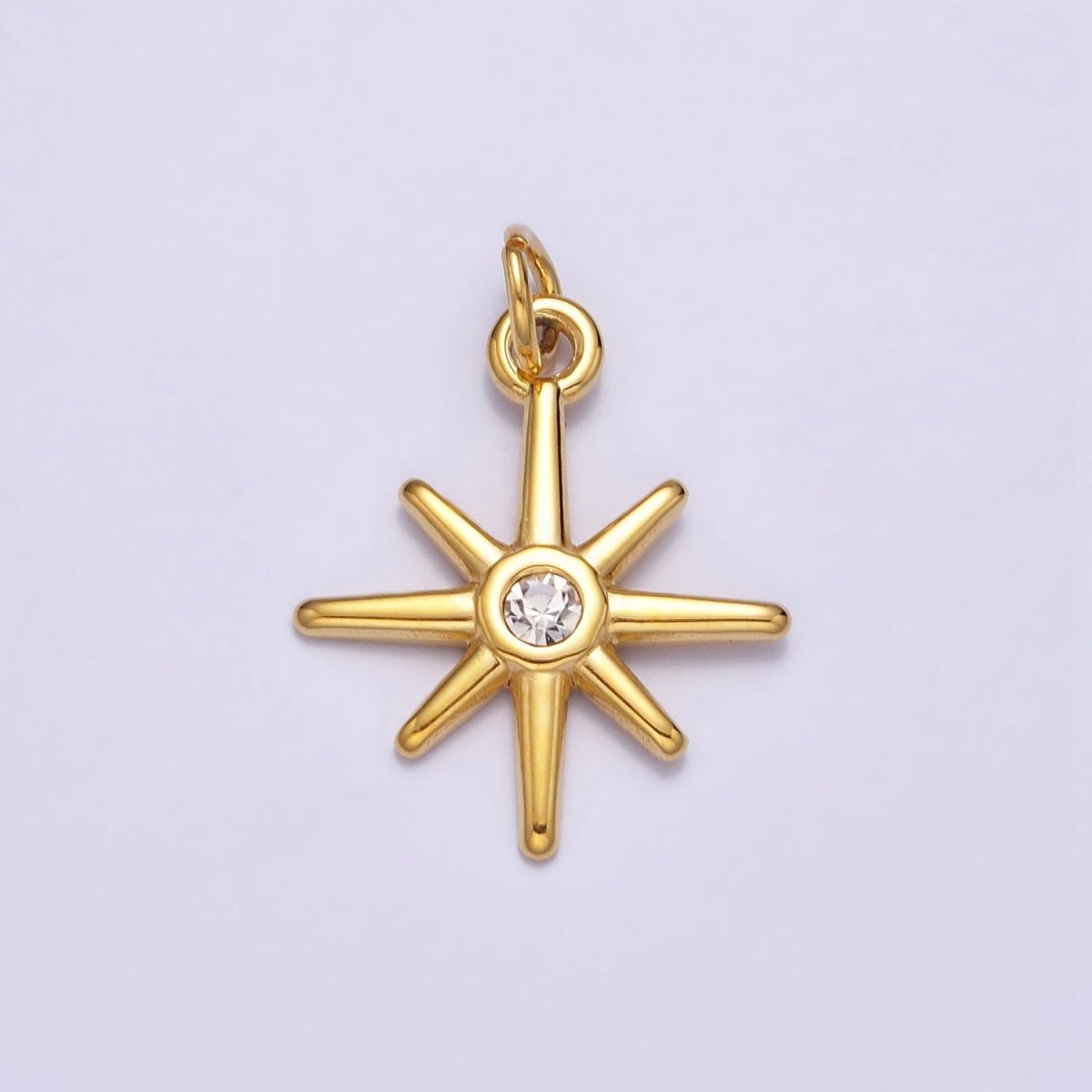 Mini Gold Star Charm North Star Pendant Celestial Jewelry AC-444 AC-445