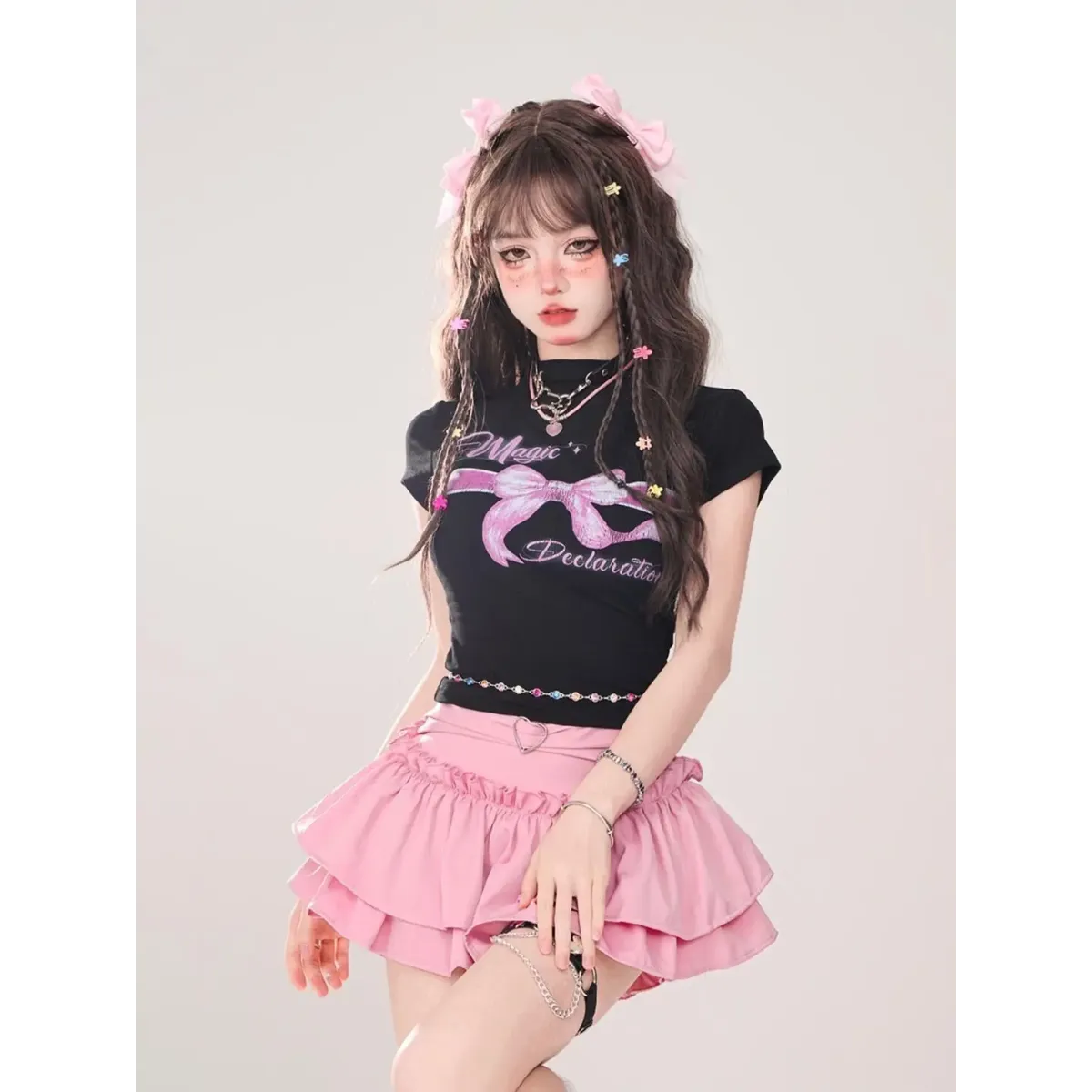 Fairy Kei Ruffle Mini Skirt