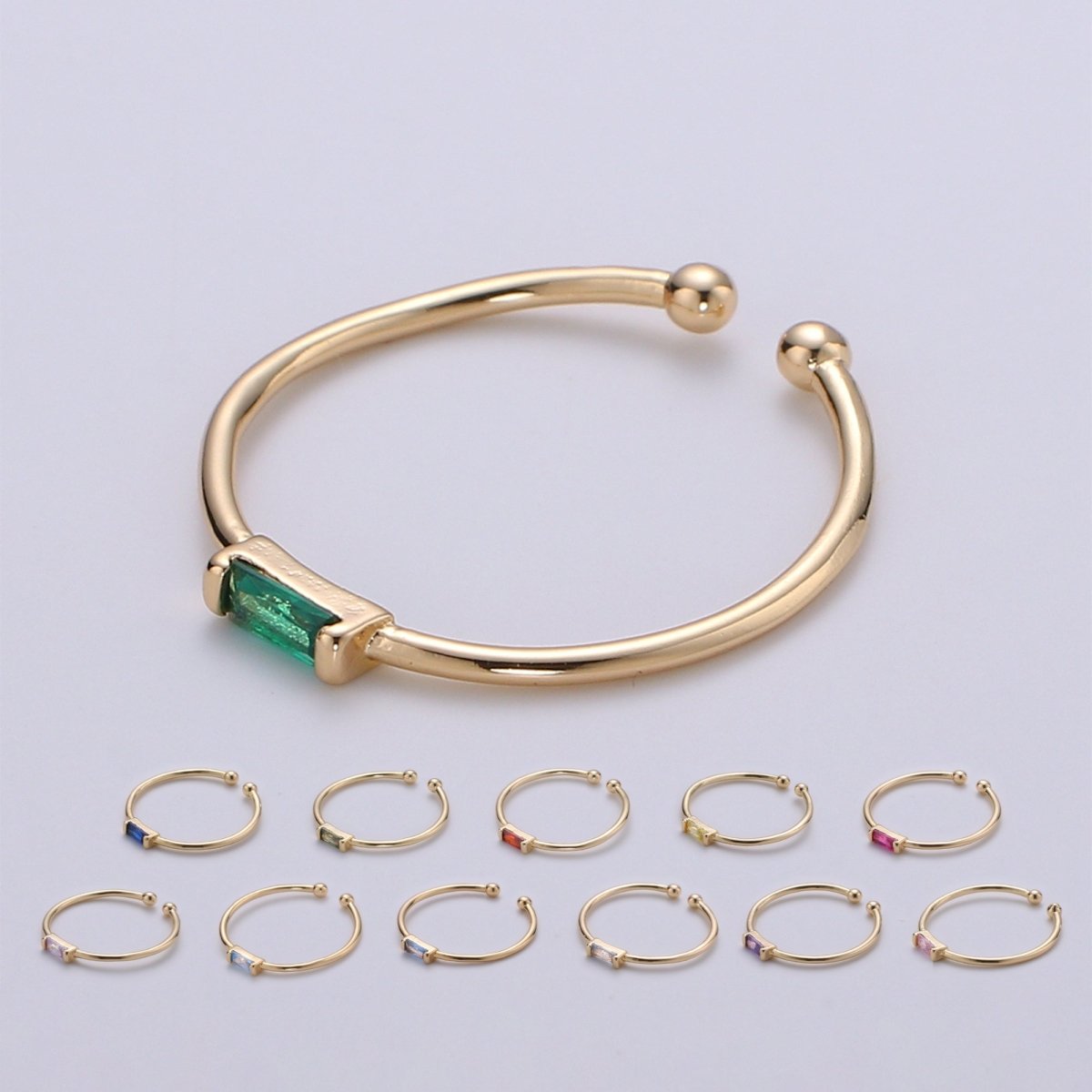 Minimalist Birthstone Ring • Cz Ring in Gold • Dainty Birthstone Ring • Stacking Ring • Valentine Gifts for Mom Wife Friend R-216 R-218 R-219 R-220