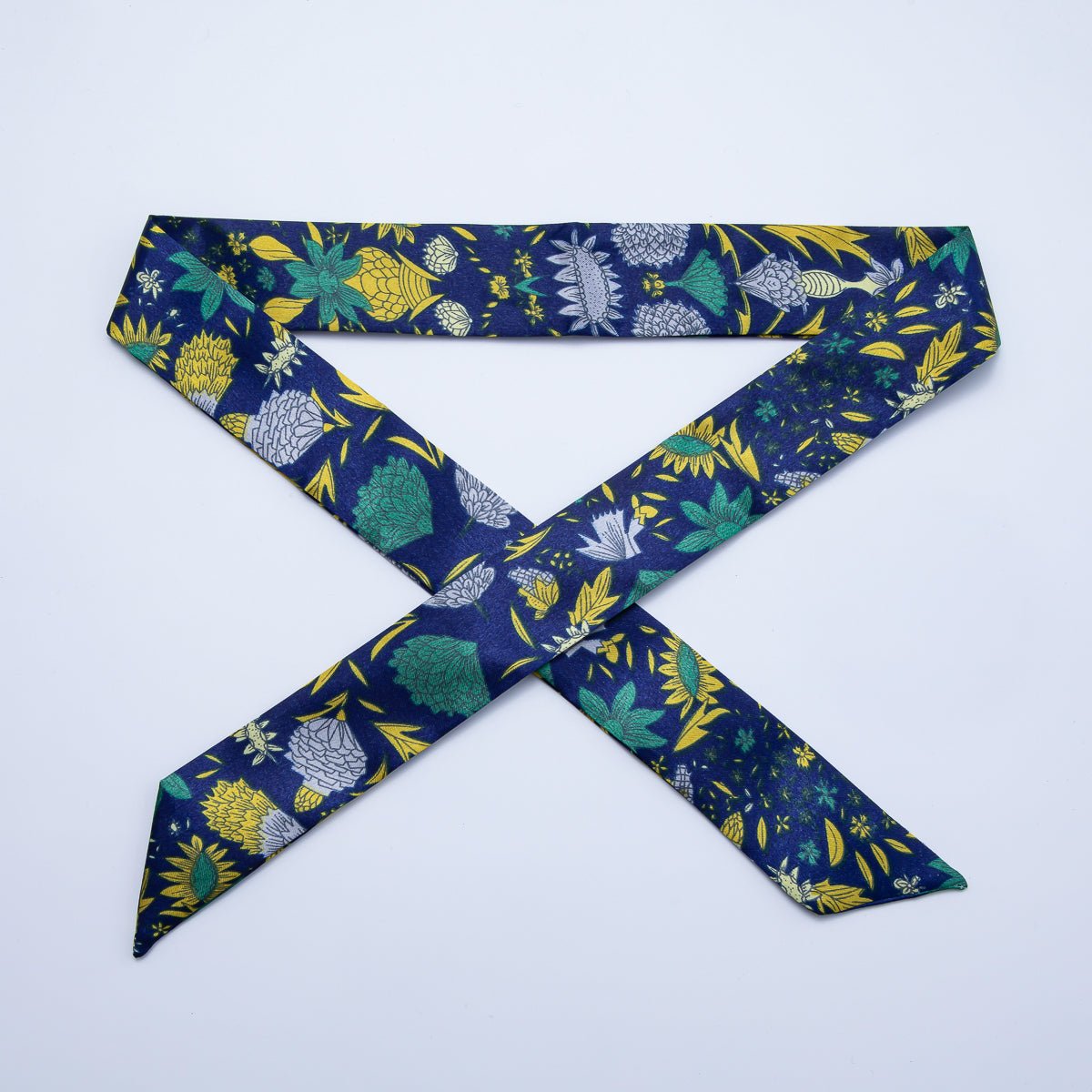 Modern Style 40mm Soft Faux Silk Bandana Scarf Necklace | WA-1932
