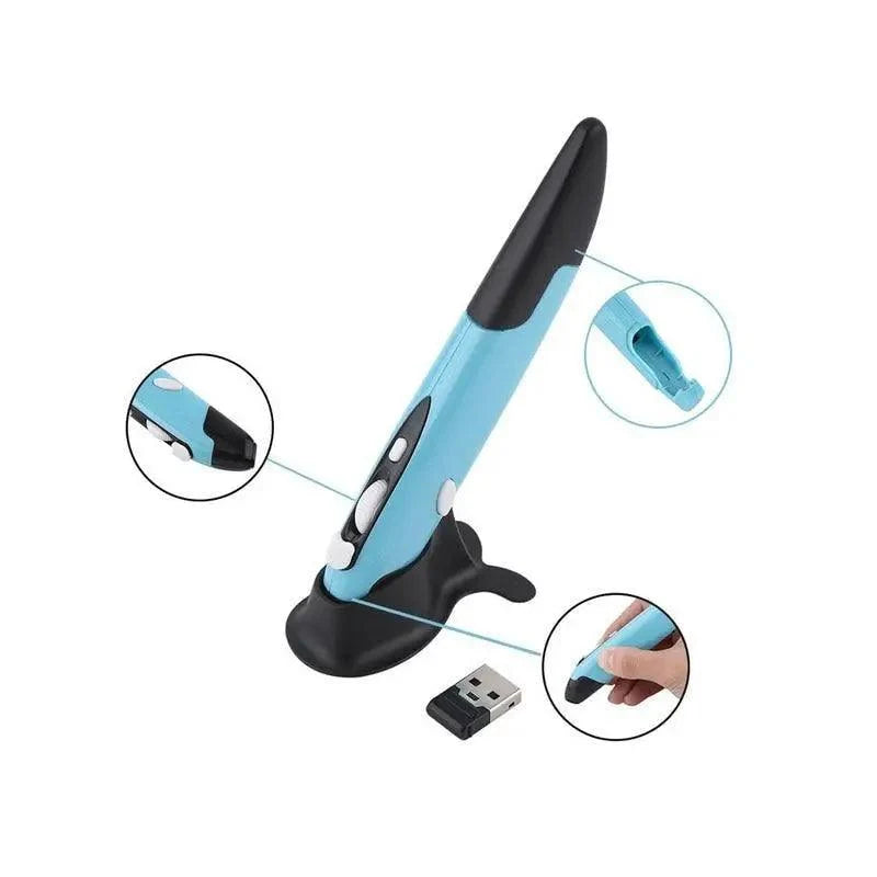 Modern Wireless Vertical Pen Mouse Optical USB Cool Style Pen-Shaped Mice Adjustable DPI Wireless Mouse For Laptop 2.4Ghz