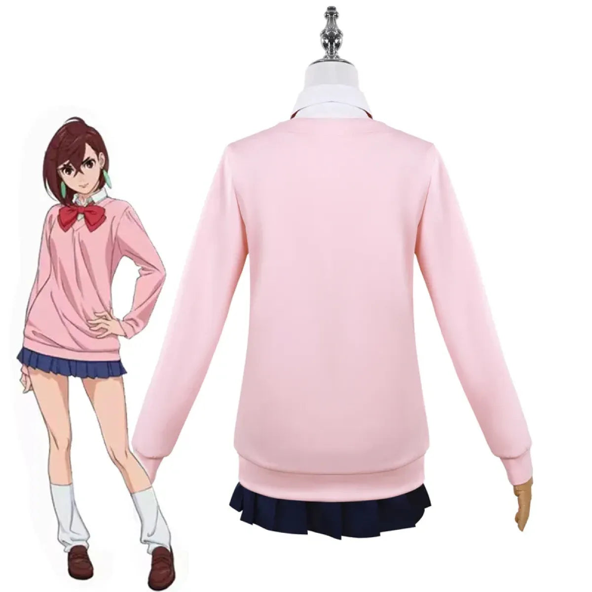 Momo Ayase Cosplay Costume β Dandadan School Uniform Set with Accessories