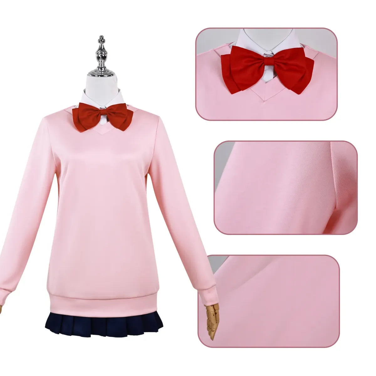 Momo Ayase Cosplay Costume β Dandadan School Uniform Set with Accessories
